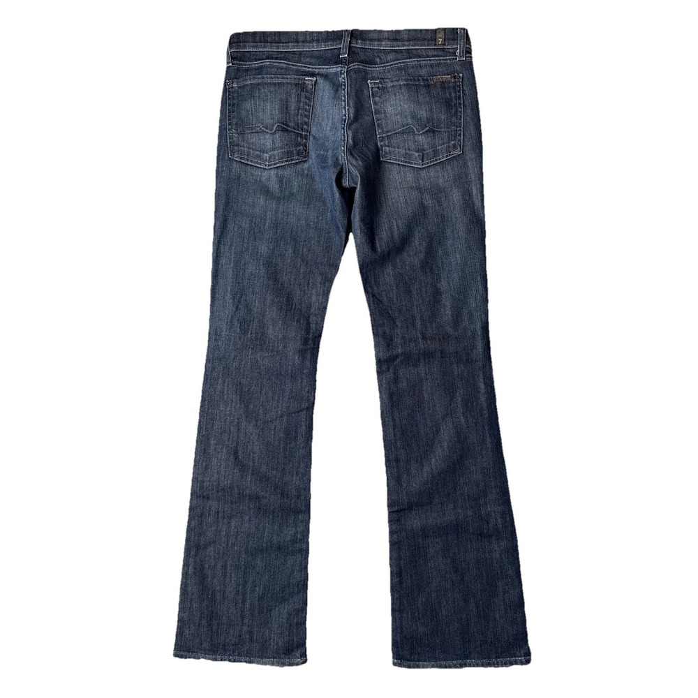 7 For All Mankind Dojo Jeans Womens 31 Bootcut Medium Waah Denim Cowgirl Rodeo - Picture 5 of 9